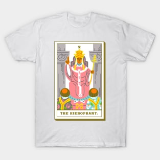 V - The Hierophant - Tarot Card T-Shirt